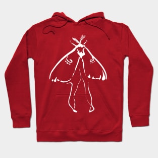 Luna Moth Dark Red Hoodie